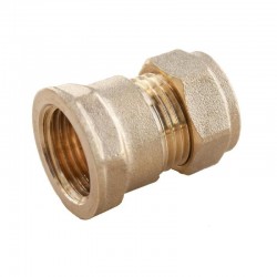 Oracstar Compression Straight Female Coupler - 15mm x 1/2