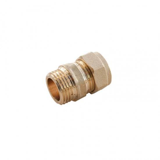 Oracstar Compression Straight Male Coupler - 15mm x 1/2