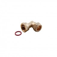 Oracstar 90 Degree Brass Bent Tap Connector with Washer - 15mm x 1/2
