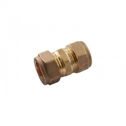 Oracstar 15mm Brass Compression Straight Coupler - Pack of 2