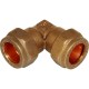 Oracstar 15mm Brass Compression Elbow - Pack of 2