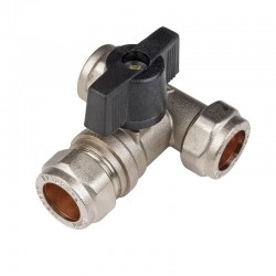 Oracstar 15mm Chrome Isolating Tee Valve