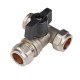 Oracstar 15mm Chrome Isolating Tee Valve