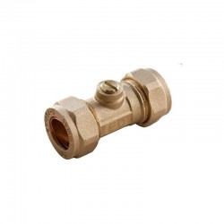 Oracstar 15mm Slotted Brass Isolating Valve