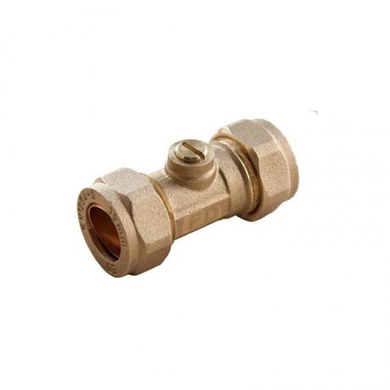Oracstar 15mm Slotted Brass Isolating Valve