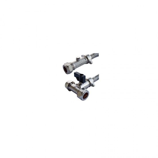 Oracstar Chrome Plated Filling Loops Tee & DC Valve Plumbing Fitting