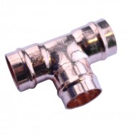 Oracstar 15mm Bronze Equal Tee Solder Ring Fitting For Plumbing - Pack of 2