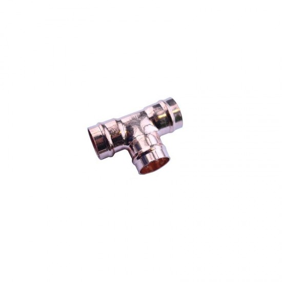 Oracstar 22mm Bronze Equal Tee Solder Ring Fitting For Plumbing