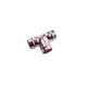 Oracstar 22mm Bronze Equal Tee Solder Ring Fitting For Plumbing