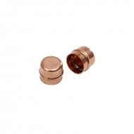 Oracstar 15mm Bronze Stop End Solder Ring Fitting For Plumbing - Pack of 2