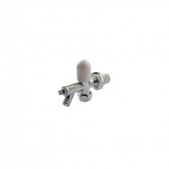 Oracstar Chrome Radiator Valve Angled Drain Off - 15mm x 1/2