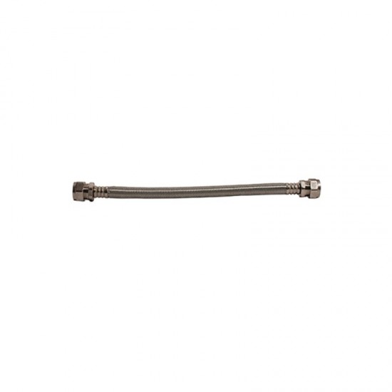 Oracstar 15mm x 15mm x 300mm Flexible Connector - Chrome Plated