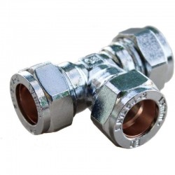Oracstar 15mm Chrome Equal Compression Tee
