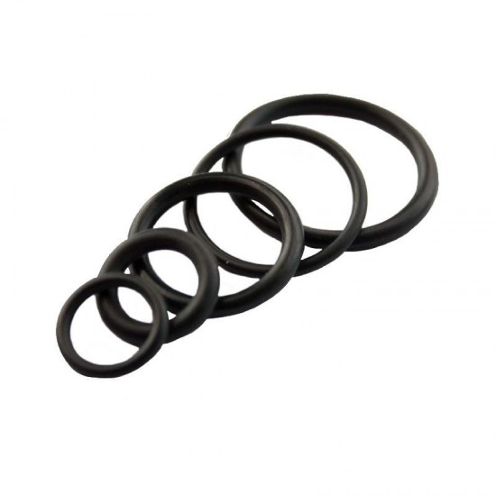 Oracstar Black Assorted O Rings - Pack of 5 For Plumbing - Large