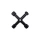 Oracstar Black 4 Way Multi-Purpose Key