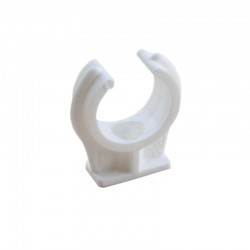 Oracstar 15mm White Pipe Clips - Pack of 8 For Plumbing