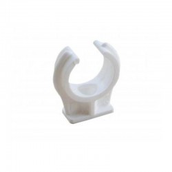 Oracstar 22mm White Pipe Clips - Pack of 6 For Plumbing