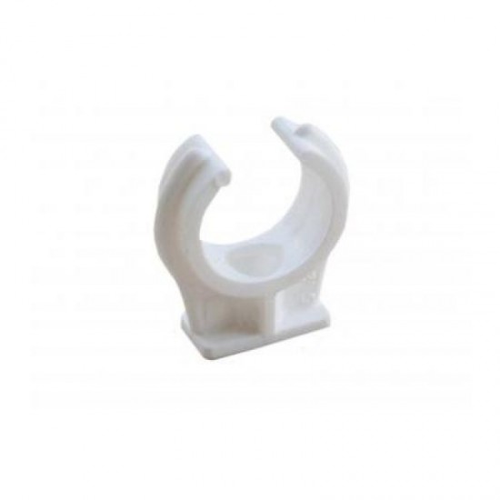 Oracstar 22mm White Pipe Clips - Pack of 6 For Plumbing
