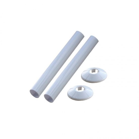 Oracstar 15mm White Pipe Covers & Collars For Plumbing