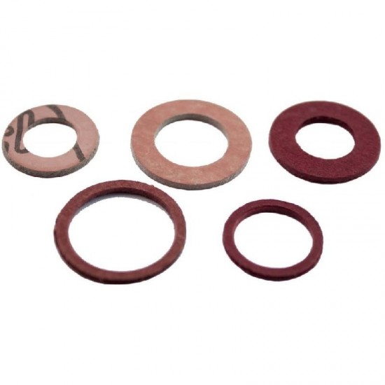 Oracstar Assorted Brown Fibre Washers - Pack of 6