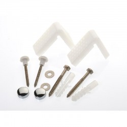 Oracstar Toilet Seat Fixing Kit - Chrome Caps