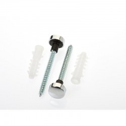 Oracstar Straight Toilet Pan Fixing Kit with Chrome Caps