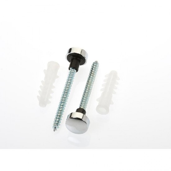 Oracstar Straight Toilet Pan Fixing Kit with Chrome Caps