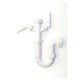 Oracstar MaKe 40mm x 75mm Washing Machine Trap - Seal 2 Spigot