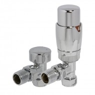 COMAP 05923 Chrome Angled Thermostatic Radiator Valve