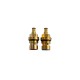 Oracstar Brass Threaded Tap Gland Pair - 10.5mm Spline