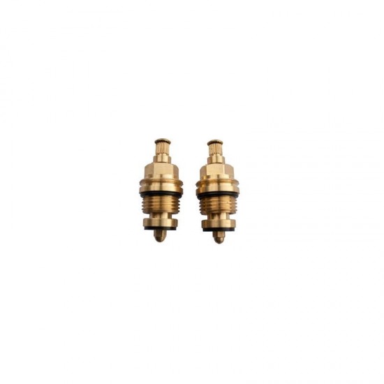 Oracstar Brass Threaded Tap Gland Pair - 8mm Spline