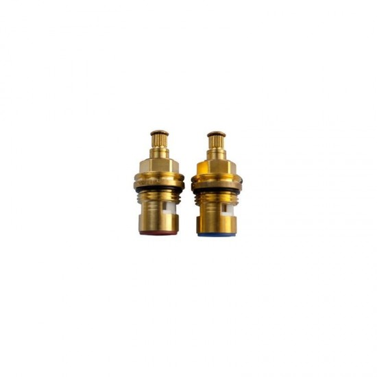 Oracstar Brass Threaded Tap Gland Pair - 9mm Spline