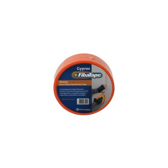 Gyproc FibaTape Xtreme - Orange - Drywall Joint Tape - 90m x 48mm