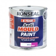 Ronseal 6 Year Anti Mould Paint - Matt White - 2.5L