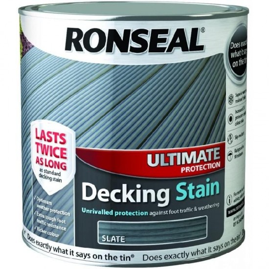 Ronseal Ultimate Decking Stain - Slate - 2.5L