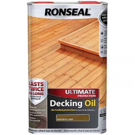 Ronseal Ultimate Decking Oil - Natural Oak - 2.5L