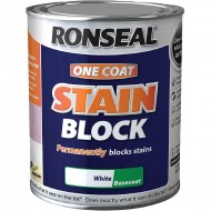 Ronseal One Coat Stain Block - White - 2.5L