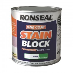 Ronseal One Coat Stain Block - White - 750ml