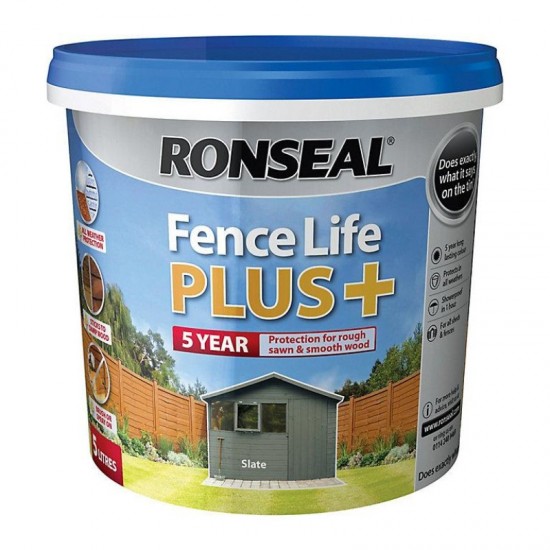 Ronseal Fence Life Plus - Slate - 5L