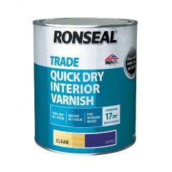 Ronseal Trade Quick Dry Interior Varnish - Clear Matt - 2.5L