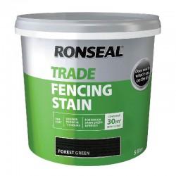 Ronseal Trade Fencing Stain - Forest Green - 5L