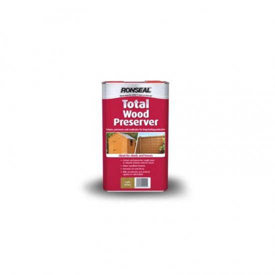 Ronseal Total Wood Preserver - Green - 5L