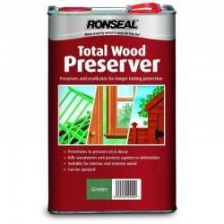 Ronseal Total Wood Preserver - Green - 5L