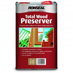 Ronseal Total Wood Preserver - Light Brown - 5L