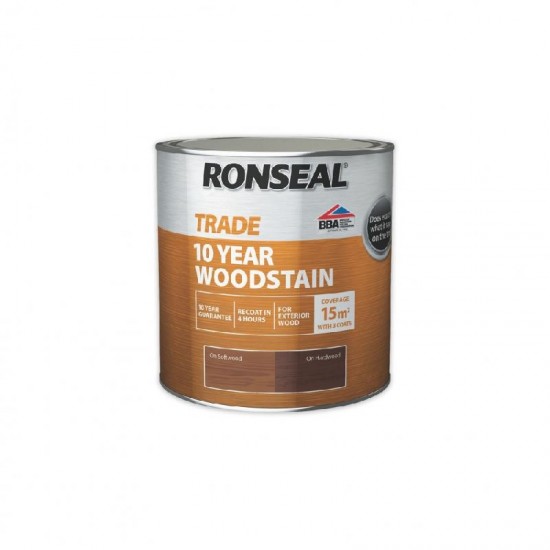 Ronseal Trade 10yr Woodstain - Teak - 750ml