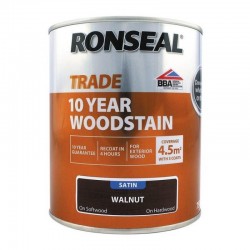 Ronseal Trade 10yr Woodstain - Walnut - 750ml