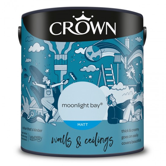 Crown Matt Breatheasy Solvent Free - Moonlight Bay - 2.5L