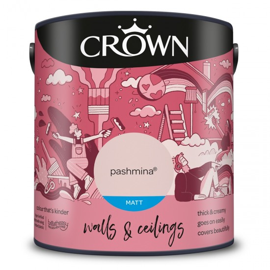 Crown Matt Breatheasy Solvent Free - Pashmina - 2.5L