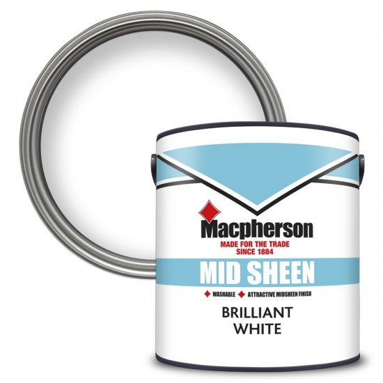 Macpherson Mid Sheen - Brilliant White - 2.5L