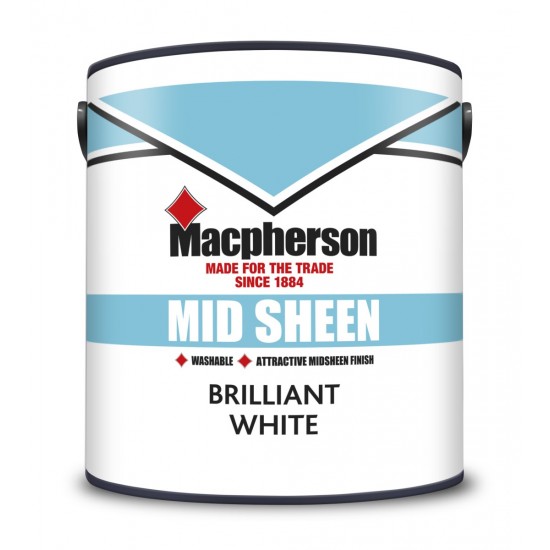 Macpherson Mid Sheen - Brilliant White - 2.5L